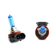 PAR DE LAMPADA AUTOMOTIVA 12V SUPER BRANCA H9 55W TECH ONE