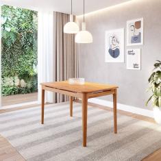 Mesa de Jantar 4 Lugares 130cm Miriti Cabecasa Madeiramadeira Caramelo