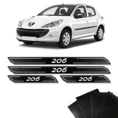 Jogo de Soleira Diamante Peugeot 206 Com Protetor De Porta - SPORTINOX