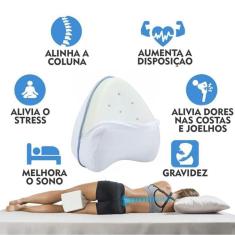 Travesseiro Alinha Coluna Dormir Bem Nasa Dor nas Costas Memoria Gravida