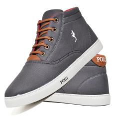 Tênis Casual Masculino Cano Alto Confortável Leve Macio - Polo Blu, 41