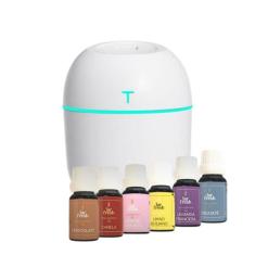 Umidificador Difusor + 6 Essencias Puras Lar Fresh, Branco