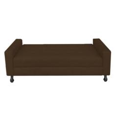 Recamier Calçadeira Sofá Turim  1,60 cm Solteiro Baú Quarto Sala Suede