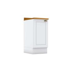 Balcão de Cozinha Modulado c/ Tampo Americana c/ 1 Porta 40cm Branco - Henn