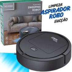 Robô Aspirador  de Pó Smart Varre AspiraLimpeza Automatizada Varredor 