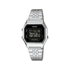 Relógio Feminino Casio Digital Vintage - LA680WA-1BDF Prata, Prata
