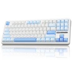 Teclado mecânico sem fio aula F87 75% tkl rgb retroiluminado