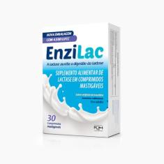 Enzilac 4.500 FCC 30 Comprimidos - Enzima Lactase em Comprimidos Mastigáveis