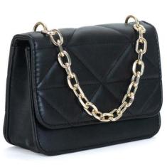 Bolsas Femininas Transversal Bordada Alça De Corrente-Feminino