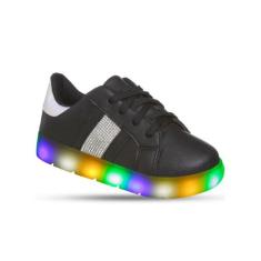 Tenis Infantil Feminino Com Luz Led Confortável Moda Luxo - Beakid, Pr