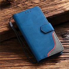 Capa Flip Phone para iPhone 14 11 12 Pro Max 13 Mini XR X XS 7 8 Plus 6 6S Plus SE 2020 Carteira de couro, azul, para iphone 12pro max