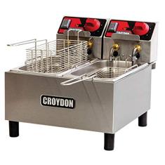 Fritadeira Elétrica 220V com 2 Cubas de 3 Litros FC2A - Croydon