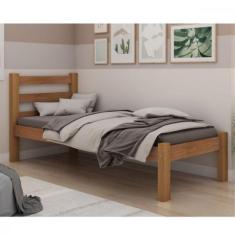 Cama De Solteiro Para Colchão 78cm Guara Plus Arauna, FREIJO