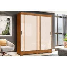 Guarda Roupa Casal 2 Portas De Correr E 2 Gavetas C- Pés Briz B353 Flex Nature-off White Ou Cinza