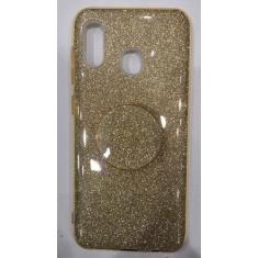 Capa Capinha Galaxy a20 a30 Glitter Brilhante Diversas Cores - sem, Ou