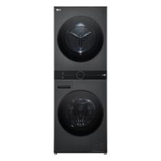 Lavadora e Secadora LG WK14BS6 WashTower 14kg TurboWash 360° AI ThinQ Black Inox