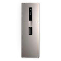 Geladeira Electrolux Frost Free Inverter 409L Água na Porta com AutoSense Duplex Inox Look (IW46S) 127V
