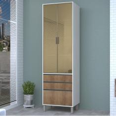 Paneleiro Torre Duplo 2 portas 3 gavetas Línea Luciane Avelã