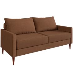 Conjunto Fideris 2 Sofás de 2 Assentos Sofá Go - Marrom