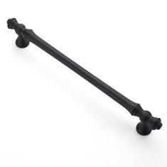 Asidrama Pacote com 6 puxadores de armário de cozinha preto fosco de 192 mm, puxadores de armário de cozinha para puxadores de gaveta de armário, puxadores de cômoda