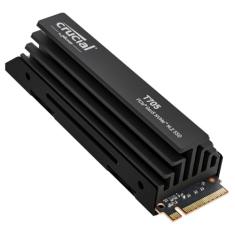 Crucial SSD T705 PCIe Gen5 NVMe M.2 de 1 TB com dissipador de calor - até 13.600 MB/s - Pronto para jogos - Unidade de estado sólido interna (PC) - +1 mês Adobe CC - CT1000T705SSD5