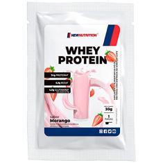 Sachê Whey Protein Concentrado 30g Morango NewNutrition