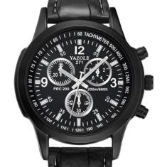 Relógio Masculino Yazole 271 Total Black Fosco