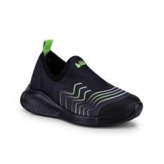 Tênis Infantil Bibi Fly Baby II Preto/Citrus-Masculino