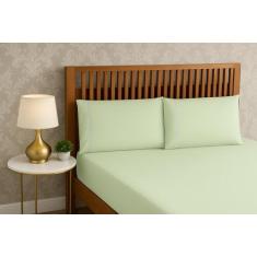 jOGO Lençol cama King 400 Fios 3 Peças algodao com elastico - Rafaloro