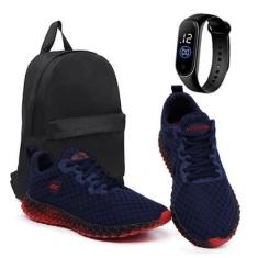 Combo Tênis Masculino + Mochila Estilosa + Relógio Fino Conforto e Versatilidade para seu Dia-Masculino