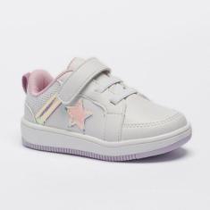 Tênis Casual Infantil Kids Menina Estrela Calce-Fácil-Feminino