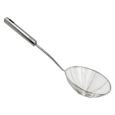 Escumadeira Peneira Para Fritura - Inox - 34X14cm - Catuaí