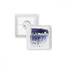 Night Starry Sky Modern City Keycap Teclado mecânico PBT Gaming Upgrade Kit