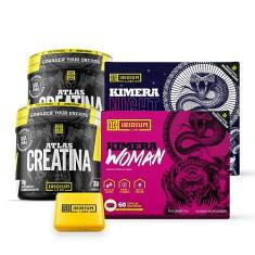 Kit Kimera Woman + Kimera night + 2x Creatina Atlas 90g + Porta Caps - Iridium Labs