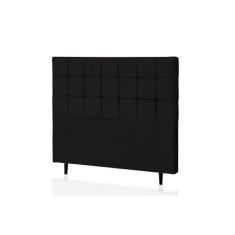 Cabeceira Casal Livia 140 CM Suede Preto - D A Decor