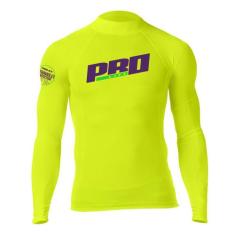 Camisa Lycra Prolife 703L Proteção Solar, Amarelo, Flúor, EGG