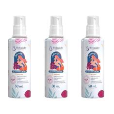 Kit 3x Desodorantes Íntimo Colágeno Ácido Hialurônico Delicada 50ml-Unissex