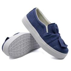 Tênis Slip On Feminino Casual Confortável Bonito Calce Fácil Sola Reta Escolar Universitário Top-Feminino