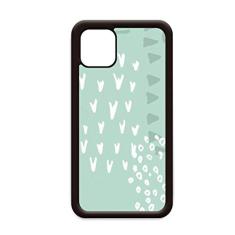 Capa verde abstrata arte padrão para iPhone 11 Pro Max para Apple Mobile Case Shell