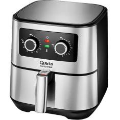Fritadeira Eletrica Quanta QTAF500 220V - Preto/Prata 5.5L, Preto e Pr