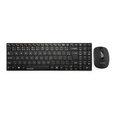 Kit teclado e mouse sem fio wireless preto usb tc202 multilaser