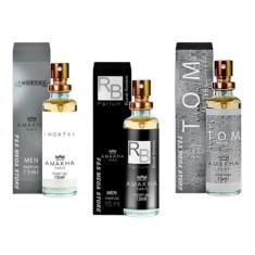 Kit 3 Perfume Masculino Amakha Paris Imortal Rb Tom Mister