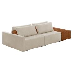 Sofá Ilha 2 Lugares Living 252cm Modulado para Sala Lary Bouclê K01 - D`Rossi