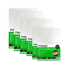 Polaseal Kit 600un Plástico para Plastificação Crachá CPF RG - Marpax