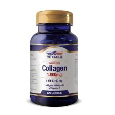 Colágeno Hidrolisado 1.000mg com Vitamina C - 100 cápsulas