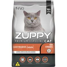 Ração Seca Zuppy Salmão para Gatos Adultos Castrados - 1 Kg