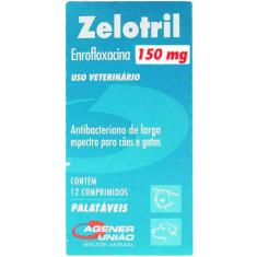 Antibacteriano Agener União Zelotril 12 comprimidos - 150 mg