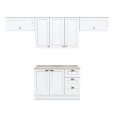 Cozinha Modulada Americana 5 Peças Branco HP  Henn