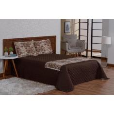 Jogo De Cama 5 Peças Valencia Tijolinho Xale Algodão Casal - Beatriz E