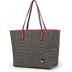 Bolsa De Ombro Mickey Mouse Sintética Preta Luxcel